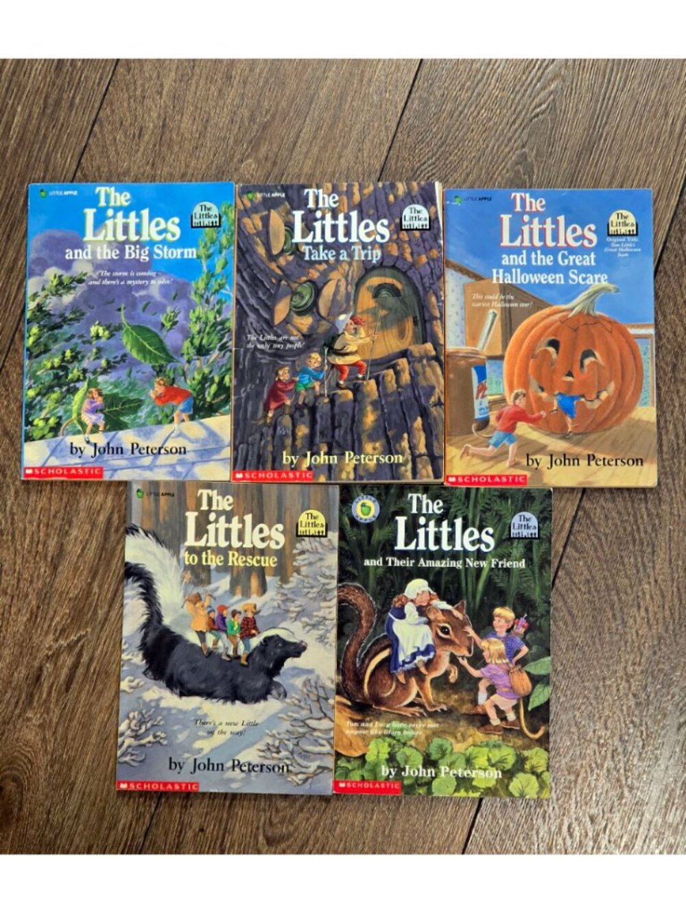Vintage 90s The Littles 5 Book Lot John Peterson Scholastic Little Apple Books
